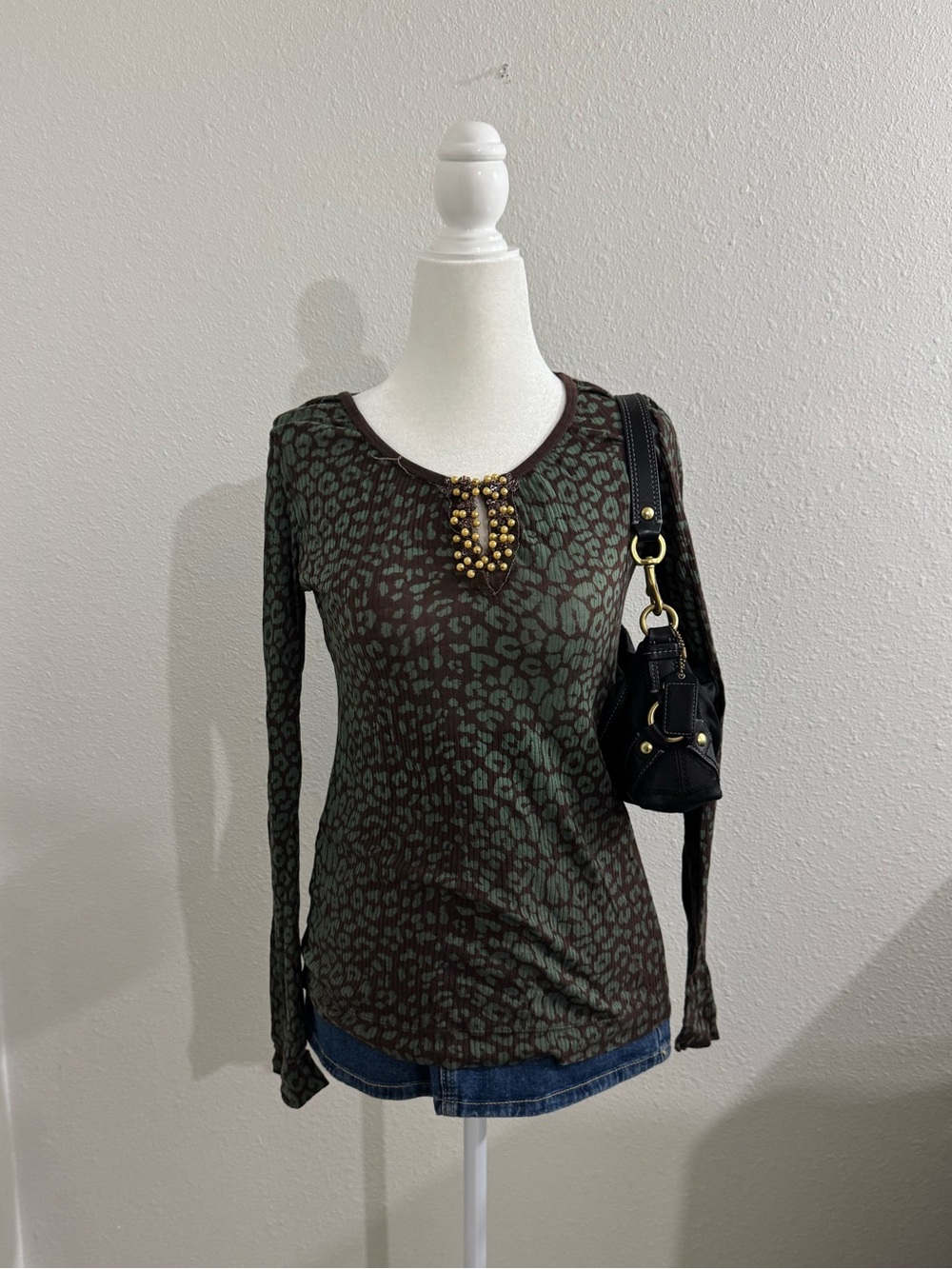 Vintage like beaded top